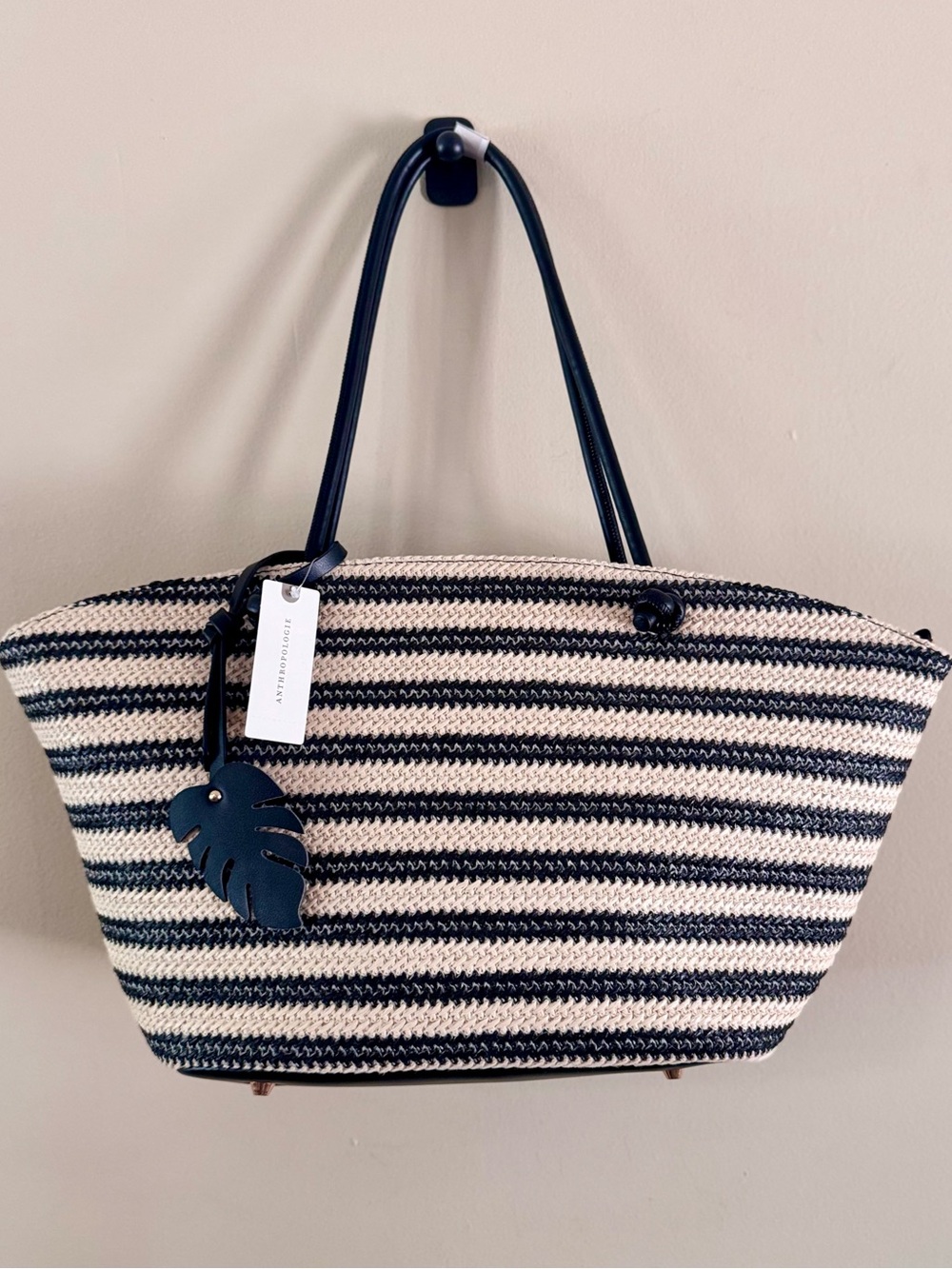 Anthropologie Aota Jessica Raffia Tote Bag